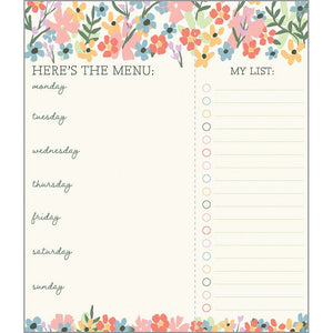Meal Planner Pad - Little Wildflowers, Gina B Designs