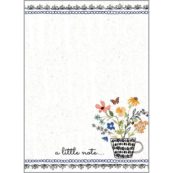 *New! Write-On Pad - Flower Tea Cup
