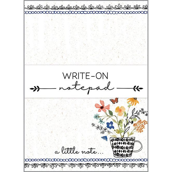 *New! Write-On Pad - Flower Tea Cup