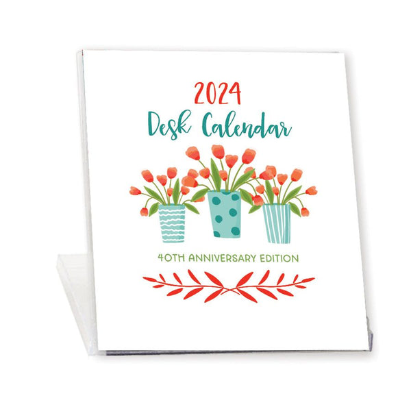 New 2024 Desk Calendar - Gina's Blooms & Pots Gift Calendar