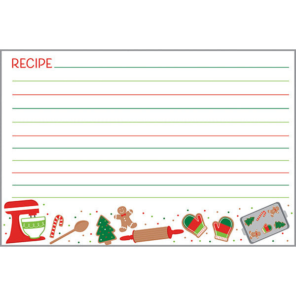Holiday Recipe Cards - Holiday Baking, Gina B Designs