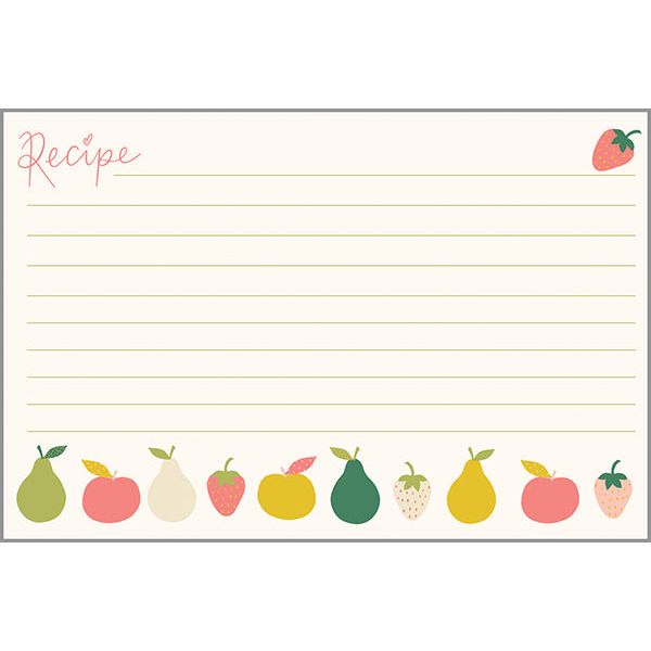 Recipe Cards - Fruit, Gina B Designs