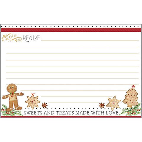 Holiday Recipe Cards - Gingerbread Treats, Gina B Designs