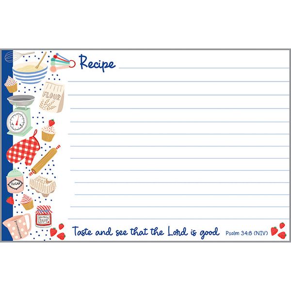 {with scripture} Recipe Cards - Time to Bake, Gina B Designs