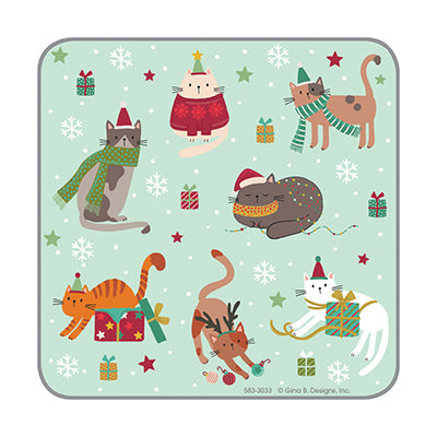 Holiday Coasters- Dogs and Cats in Scarves