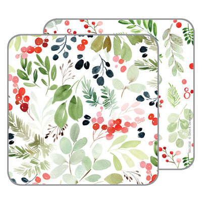 Holiday Coasters- Soft Greens, Gina B Designs
