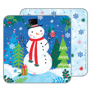 Holiday Coasters- Christmas Snowman, Gina B Designs