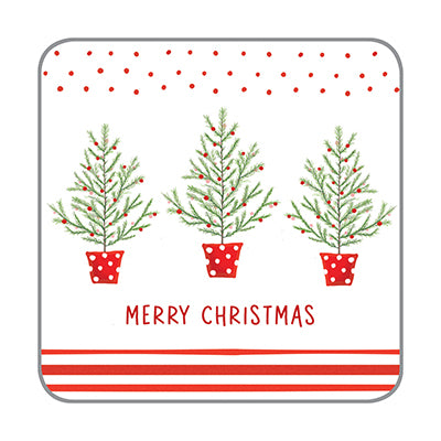 Holiday Coasters- Polka Dot Tree