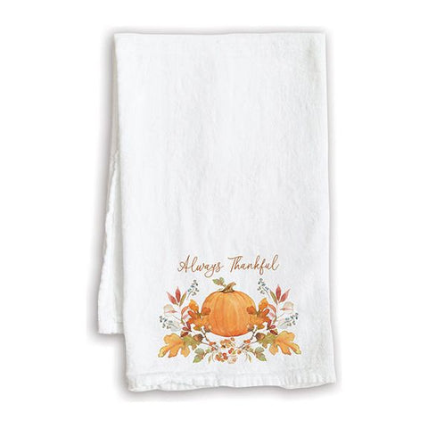 Holiday Tea Towel - Always Thankful