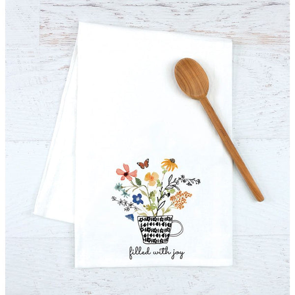 Tea Towel - Flower Tea Cup