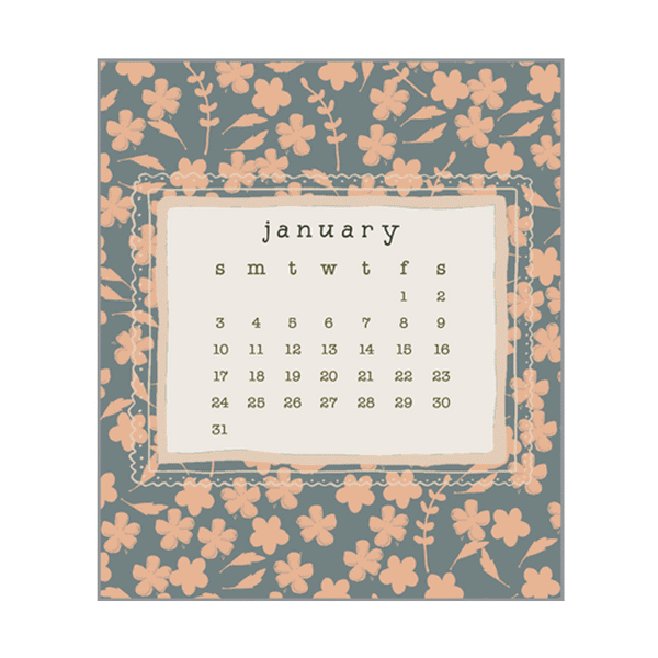 NEW! 2027 Desk Calendar - Sweet Vintage Days