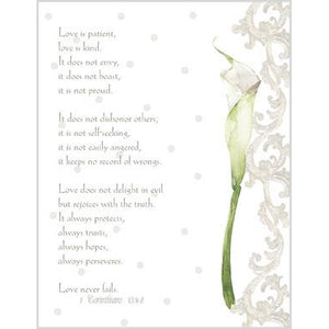 {with scripture} Wedding card - Calla Lily