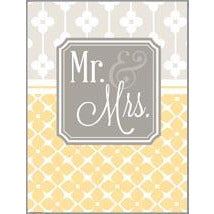 Gift Enclosures - Yellow Mr. and Mrs., Gina B Designs