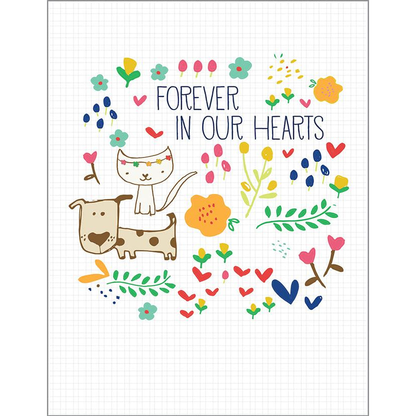Pet Sympathy card - Forever in Hearts