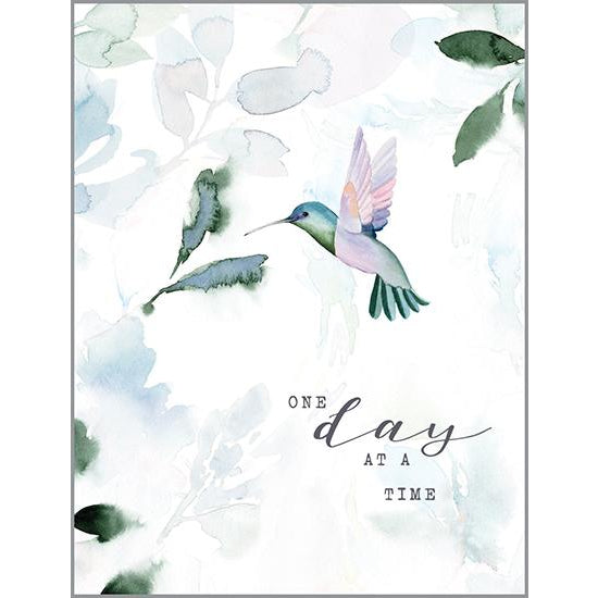Thinking of You Card - Leaves/Hummingbird