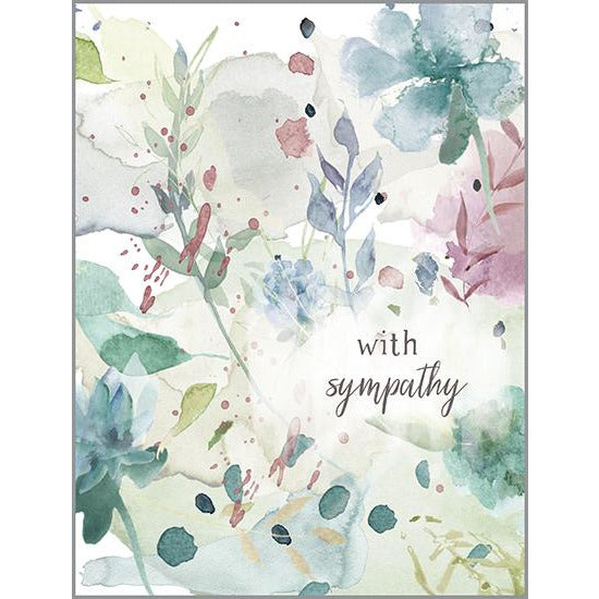 Sympathy Card - Watercolor Sympathy, Gina B Designs