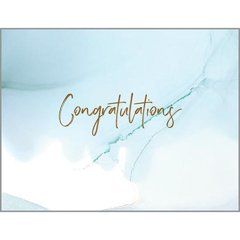 Congratulations card - Blue Marble, Gina B Designs
