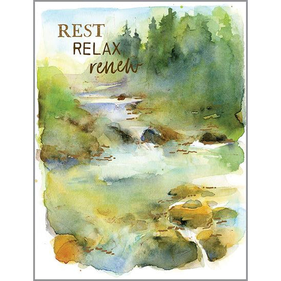Thinking of you - Stream with Rocks, Gina B Designs
