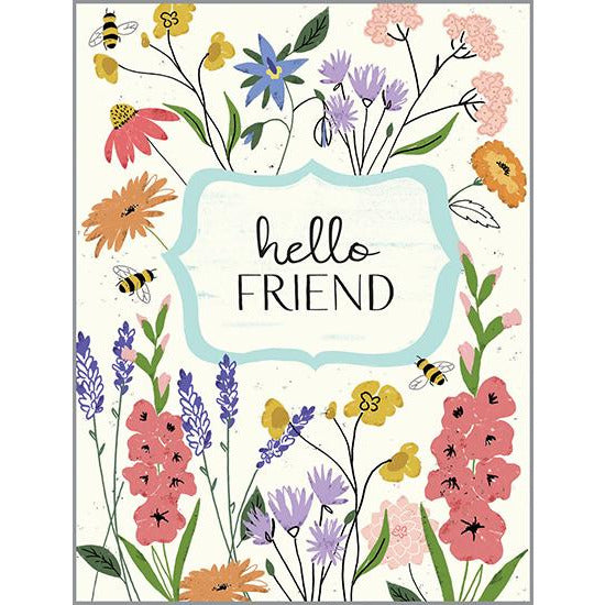Thinking of You Card - Wildflowers Garden, Gina B Designs