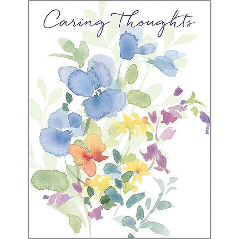 Thinking of you Card - Pansy Mix