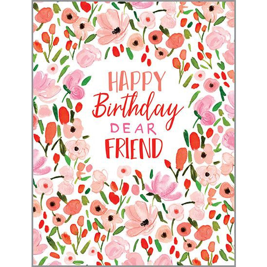 Birthday card - Sweet Pink Flowers