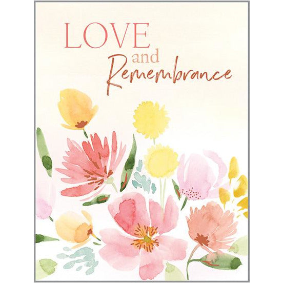 Sympathy card - Flowers/Remember, Gina B Designs