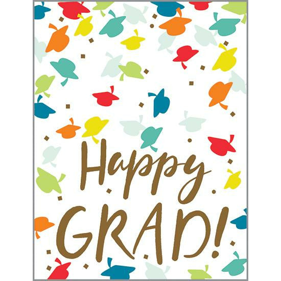 Graduation card - Colorful Hat Toss, Gina  B Designs