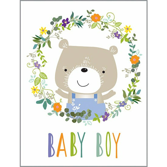 Baby card - Baby Boy Bear, Gina B Designs