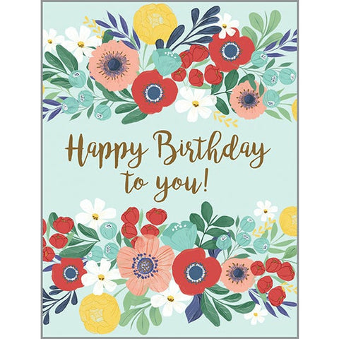 Birthday card - Hello Flowers, Gina B Designs