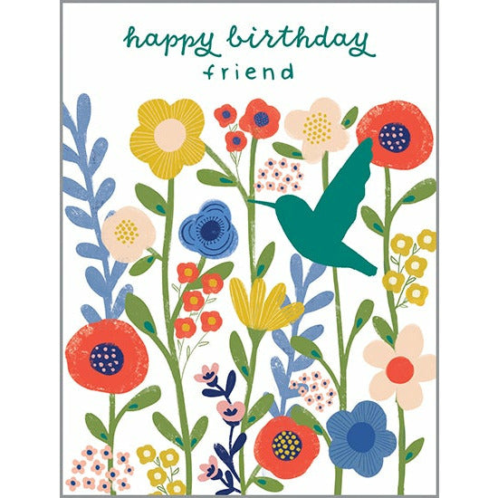 Birthday card - Friend Hummingbird, Gina B Designs