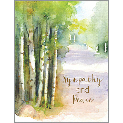 Sympathy card - Aspen Path, Gina B Designs