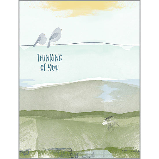 Thinking of You card - Peace Birds, Gina B Designs