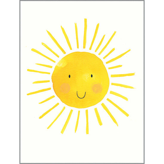 Thinking of You card - Smiling Sun