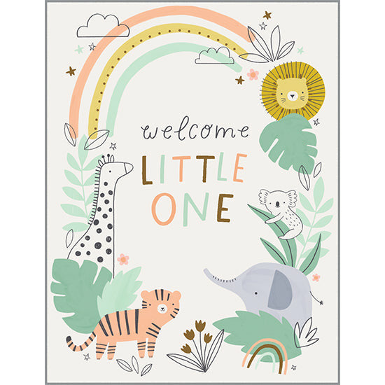 Baby Card - In The Jungle, Gina B Designs