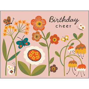 Birthday card - Fold Flower Stems, Gina B Designs