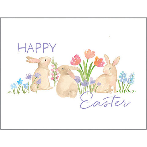 Easter Card - Three Bunnies, Gina B Designs