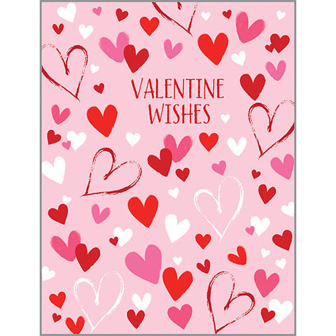 Valentine card - Hearts on Pink, Gina B Designs