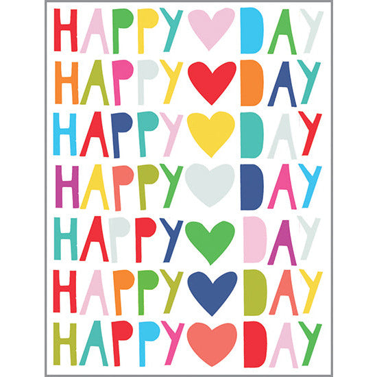 Valentine card - Happy Heart Day, Gina B Designs