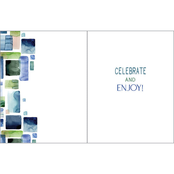 Birthday card - Rectangles, Gina B Designs