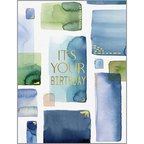 Birthday card - Rectangles, Gina B Designs
