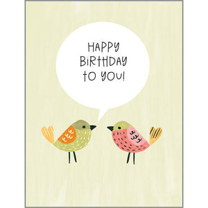 Birthday card - Two Birds, Gina B Designs