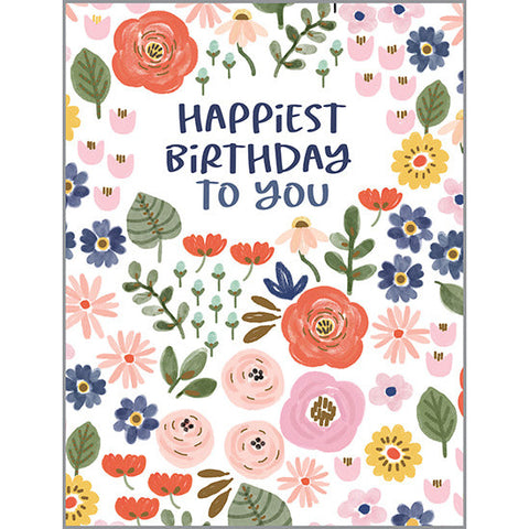 Birthday card - Cute Flowers, Gina B Designs