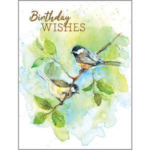 Birthday card - Summer Chickadees, Gina B Designs