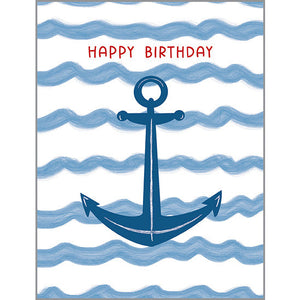 Birthday card - Anchor, Gina B Designs