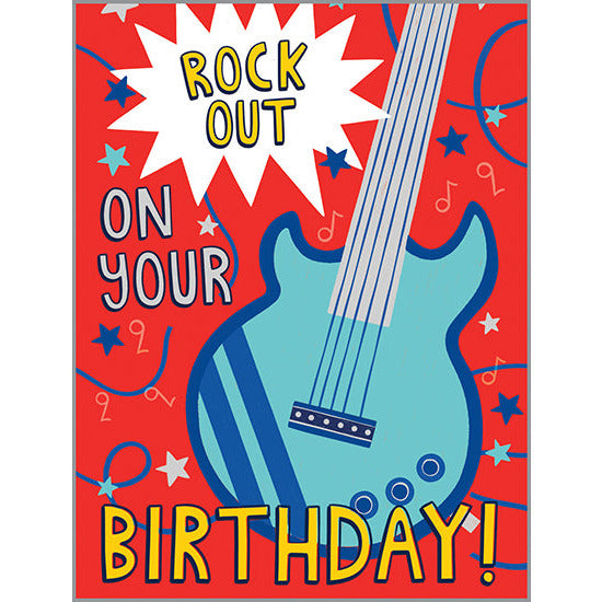 Birthday card - Rock Guitar, Gina B Designs