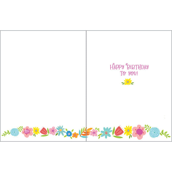 Birthday card - Happiest Ever Flowers, Gina B Designs