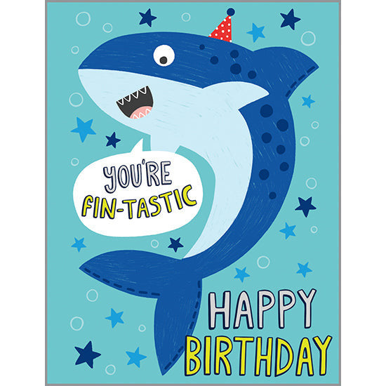 Birthday card - Shark, Gina B Designs