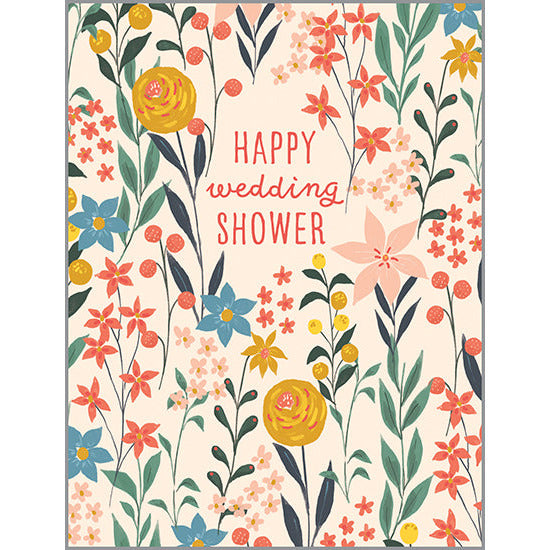 Wedding Shower card - Flower Vines, Gina B Designs
