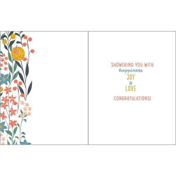 Wedding Shower card - Flower Vines, Gina B Designs