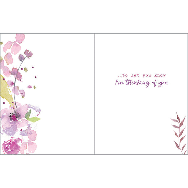 Thinking of You card - Graceful Flowers, Gina B Designs